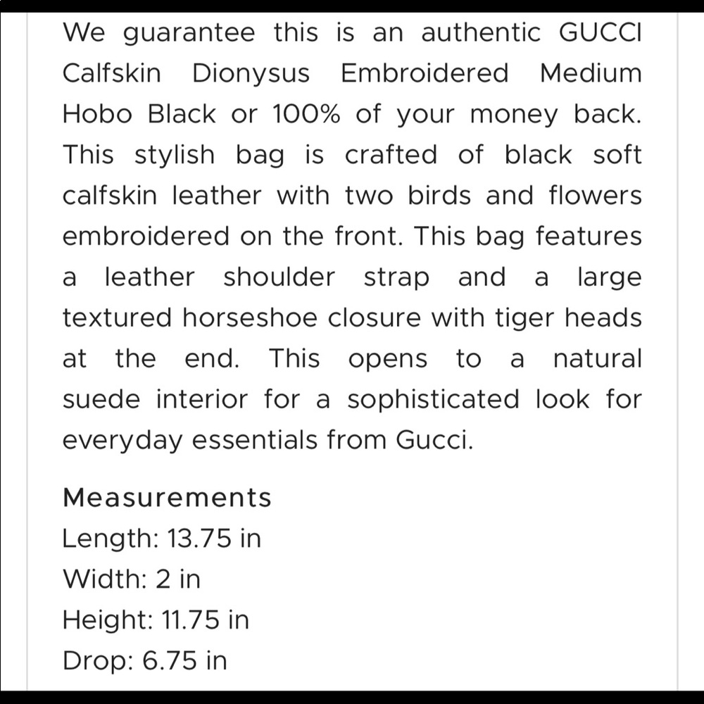 Like New Dionysus Embroidered Gucci bag🌺 - Picture 5 of 6
